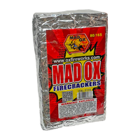 Wholesale Firework Cases MAD OX FIRECRACKERS 16S (FULL BRICK) 80/16 12/1