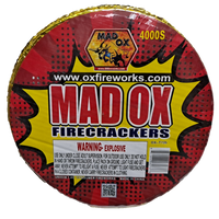 Wholesale Firework Cases Mad Ox Firecrackers 4,000 Roll 4/1