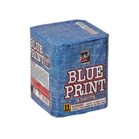 Wholesale Fireworks Cases Blue Print 9 Shots 24/1