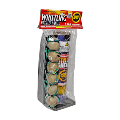 Poly Pack Whistling Artillery Shell - 6 Pack