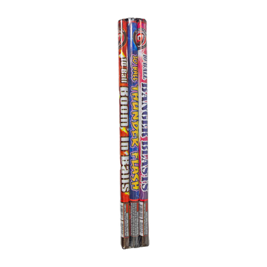 10 Ball Roman Candle with Bang - 3 Pack