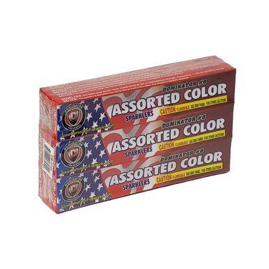 #8 Color Sparklers - 12 Packs of 6