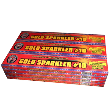 Wholesale Firework Cases #10 Gold Electric Sparkler 24/12/8
