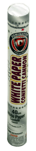 Wholesale Firework Cases 40 Cm White Paper Confetti Cannon 48/1