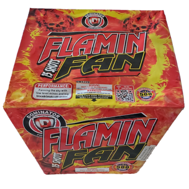 Wholesale Firework Cases Flamin Fan 15 Shot 6/1