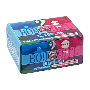 Is It a Boy or Girl? Blue Smoke - 6 Pack