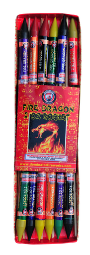Wholesale Firework Cases Fire Dragon 2 Oz Rocket 48/1