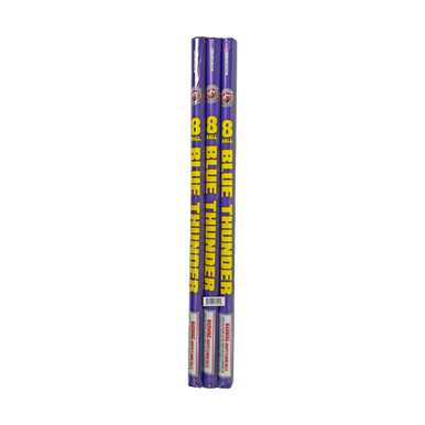 8 Shot Blue Thunder Candle - 3 Pack