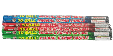 10 Ball Magical Roman Candle  Dm