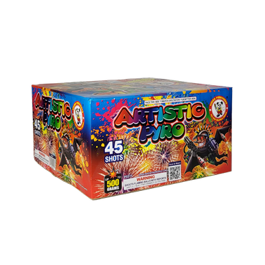 Wholesale Firework Cases Artistic Pyro 45 Shot 4/1