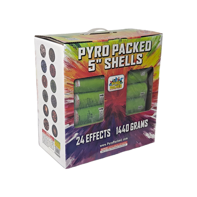 Pyro Packed 5 Inch Shootin Shells  - 24 Pack