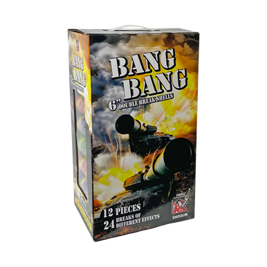 Wholesale Firework Cases Bang Bang 6 Inch Double Break 4/12