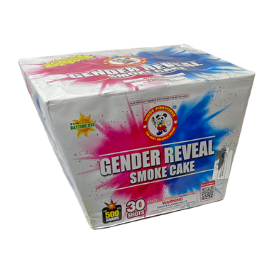 Gender Reveal Smoke Cake Blue