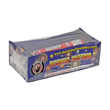 Wholesale Firework Cases - Assorted Fountain 7" 36/1