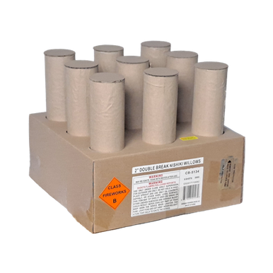 Wholesale Firework Cases - 9 Shot 2" Double Break Nishiki Willow 2/1