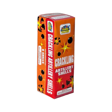 Crackling Artillery with Compact Box - 6 Pack