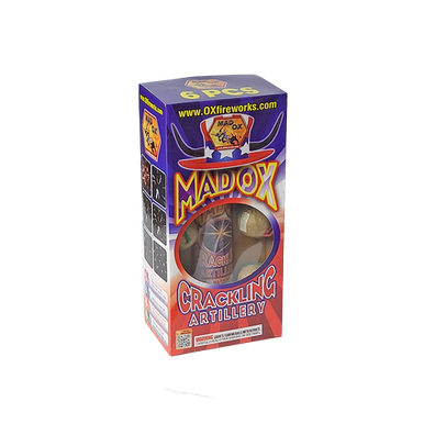 Wholesale Firework Cases - Mad Ox Crackling Artillery 12/1