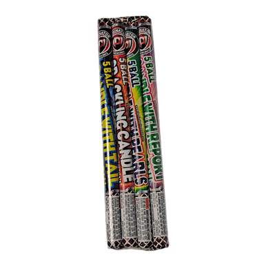 5 Ball Magical Roman Candle - 4 Pack