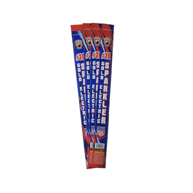 USA #20 Gold Electric Sparklers - 4 Packs of 5