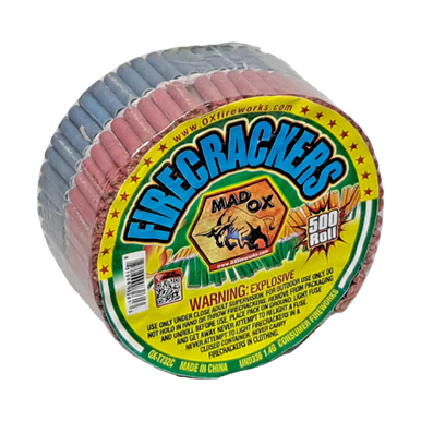 Wholesale Firework Cases - Color Paper Firecrackers 500 Roll 32/1