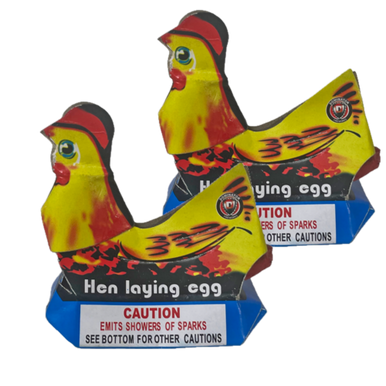 Hen Laying Eggs - 2 Pack