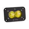 Baja Designs S2 Pro Black Flush Mount LED Auxiliary Light Pod (Spot) (Amber) Baja Designs UTVS0009710 UTV Source