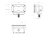 Baja Designs S2 Pro Black Flush Mount LED Auxiliary Light Pod (Wide Cornering) (Clear)