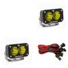 Baja Designs S2 Sport Black LED Auxiliary Light Pod Pair (Work/Scene) (Amber) Baja Designs UTVS0009744 UTV Source
