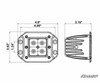 SuperATV 3" LED Cube Lights (Recessed) (LB3-RL)