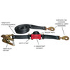 ShockStrap Commercial Series Ratchet Strap Tie-Down w/ Snap Hook (18ft x 2in)  UTVS0020618