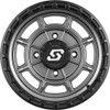 Sedona Rift UTV Wheel 14X7 4X110Grey/Carbon 570-2033