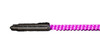 Buggy Whip 2 ft Hot Pink LED Whip w/ Red Flag Bright Threaded Base BWBRTLED2HPKT