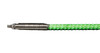 Buggy Whip 2 ft Green LED Whip w/ Red Flag Bright Quick Release Base BWBRTLED2GQ