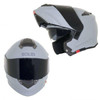 SOLID Helmets S54 Modular Full Face Helmet (Matte Grey) SOLID Helmets UTVS0030268 UTV Source