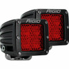 Rigid Industries Rear Facing High/Low LED Lights D-Series Pro (Red) (Pair) Rigid Industries UTVS0030599 UTV Source