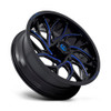 Fuel Offroad D778 RUNNER UTV Wheel 18X7 4X136 Gloss Black Milled Blue D7781870A644