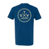 UTV Source Seal Logo Tee Shirt or Blue/Cream Mens UTVS-TEE-T4001