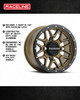 Raceline Wheels A94BZ Krank UTV Simulated Beadlock Wheel (Bronze)  UTVS0037320