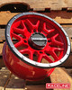 Raceline Wheels A94R Krank UTV Simulated Beadlock Wheel (Red)  UTVS0037341
