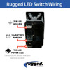 Rugged Radios Waterproof Rocker Switch with Rugged Logo SW-RS-R