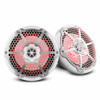 DS18 Audio 8" 2-Way Marine Water Resistant Speakers with Integrated RGB LED Lights