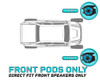 Memphis Audio Polaris Ranger Front Pods  UTVS0081126
