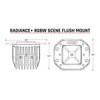 Rigid Industries Radiance Plus Flush Mount RGBW Scene (Pair)  UTVS0085653