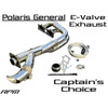 RPM Powersports Polaris General 1000 2.5" E-valve Captain's Choice Side Dump Exhaust  UTVS0090610
