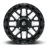 Fuel Offroad D611 Stroke UTV Wheel 18X7 4X137 Gloss Black Milled D6111870A644