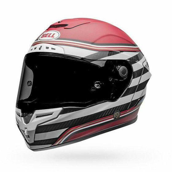 Bell Helmets Race Star Flex DLX (RSD the Zone) (Medium) (White/Candy Red)