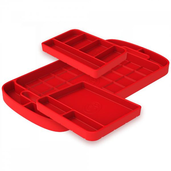 SandB Filters Silicone Tool Tray Red 3 Piece Set 80-1001