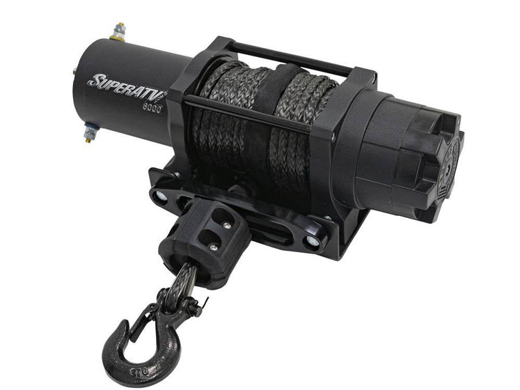 SuperATV 6000 Lb UTV/ATV Winch with Wireless Remote and Synthetic Rope WN-6000