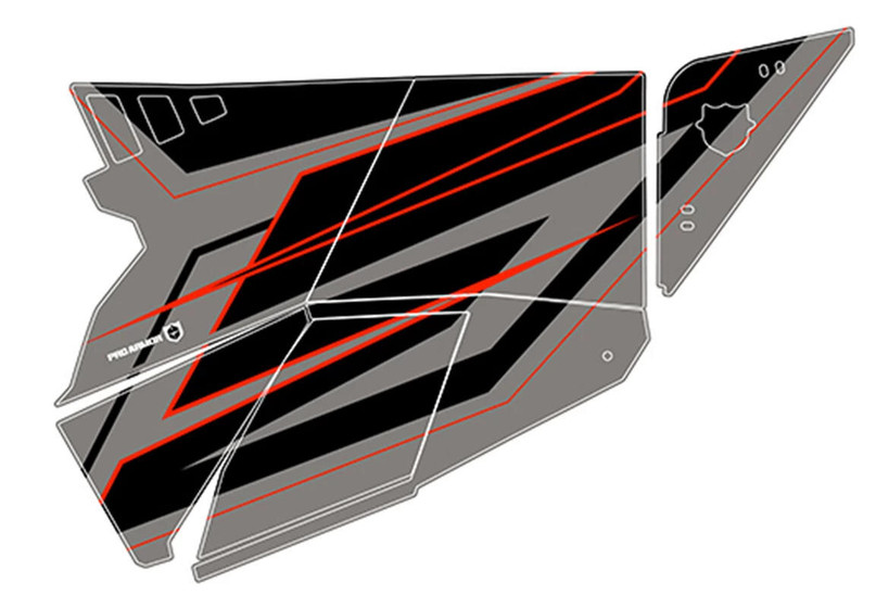Pro Armor RZR XP Turbo Stealth Door Graphic Matte Sunset Red P163G500MSR Pro Armor RZR XP Turbo Stealth Door Graphic Matte Sunset Red P163G500MSR