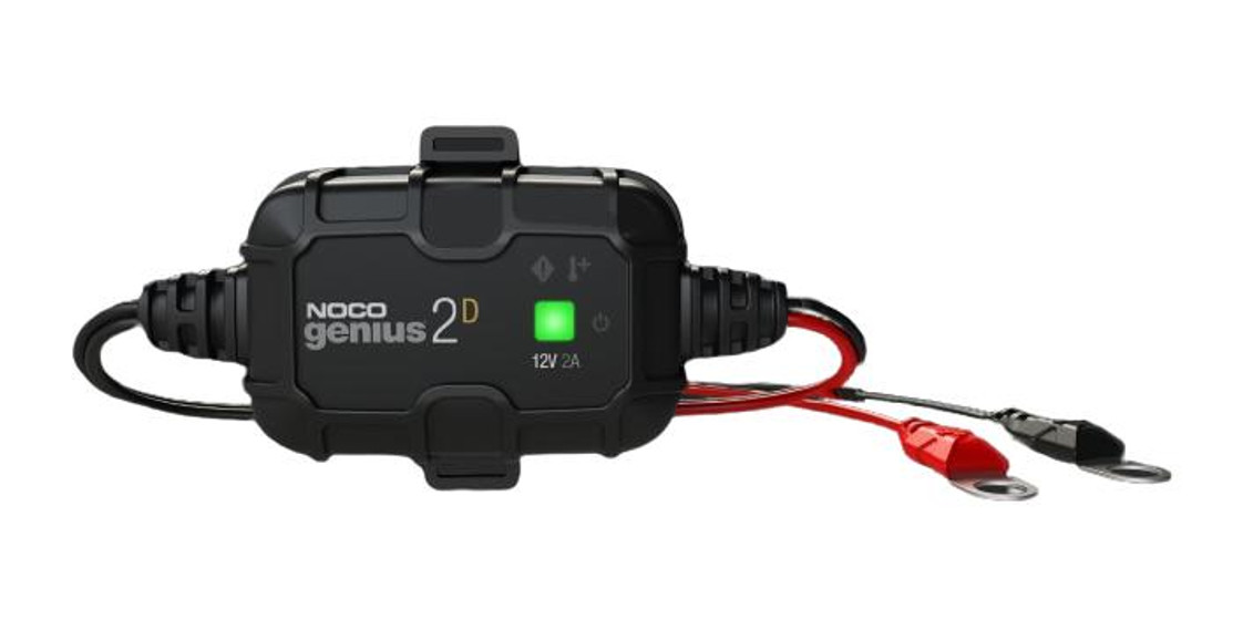 Noco Genius S2D 12V 2A Direct-Mount Battery Charger and Maintainer UTVS0060504
